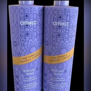 Amika Bust Your Brass Blonde. 1 liter- shampoo or 1 liter- conditioner